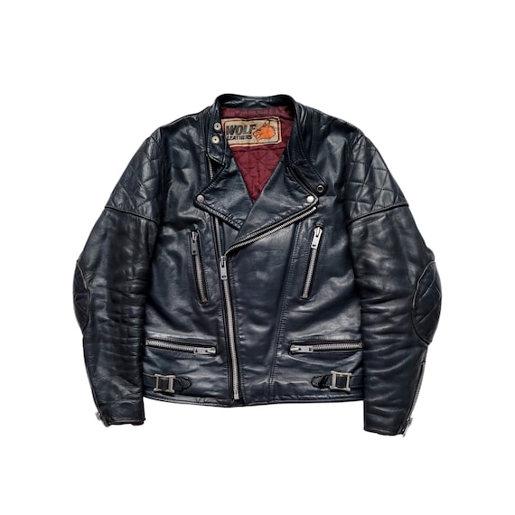 Original Rare Vintage 80s Wolf Leathers Monza Type Cafe Original Rare Vintage 80s Wolf Leathers Monza Type Cafe