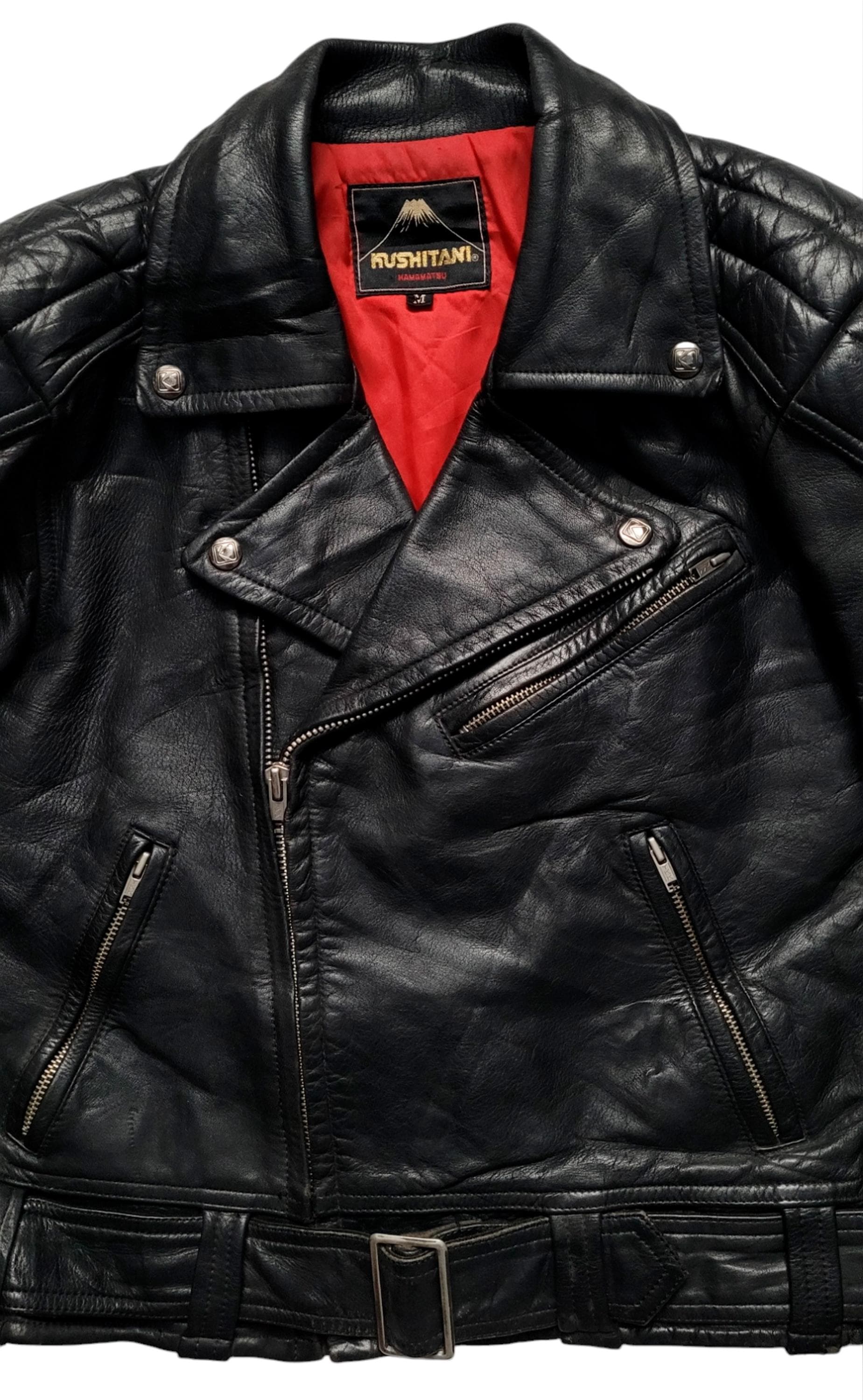 q*2様 KUSHITANI real leather single rider Custom-made Leather jacket｜KUSHITANI JAPAN