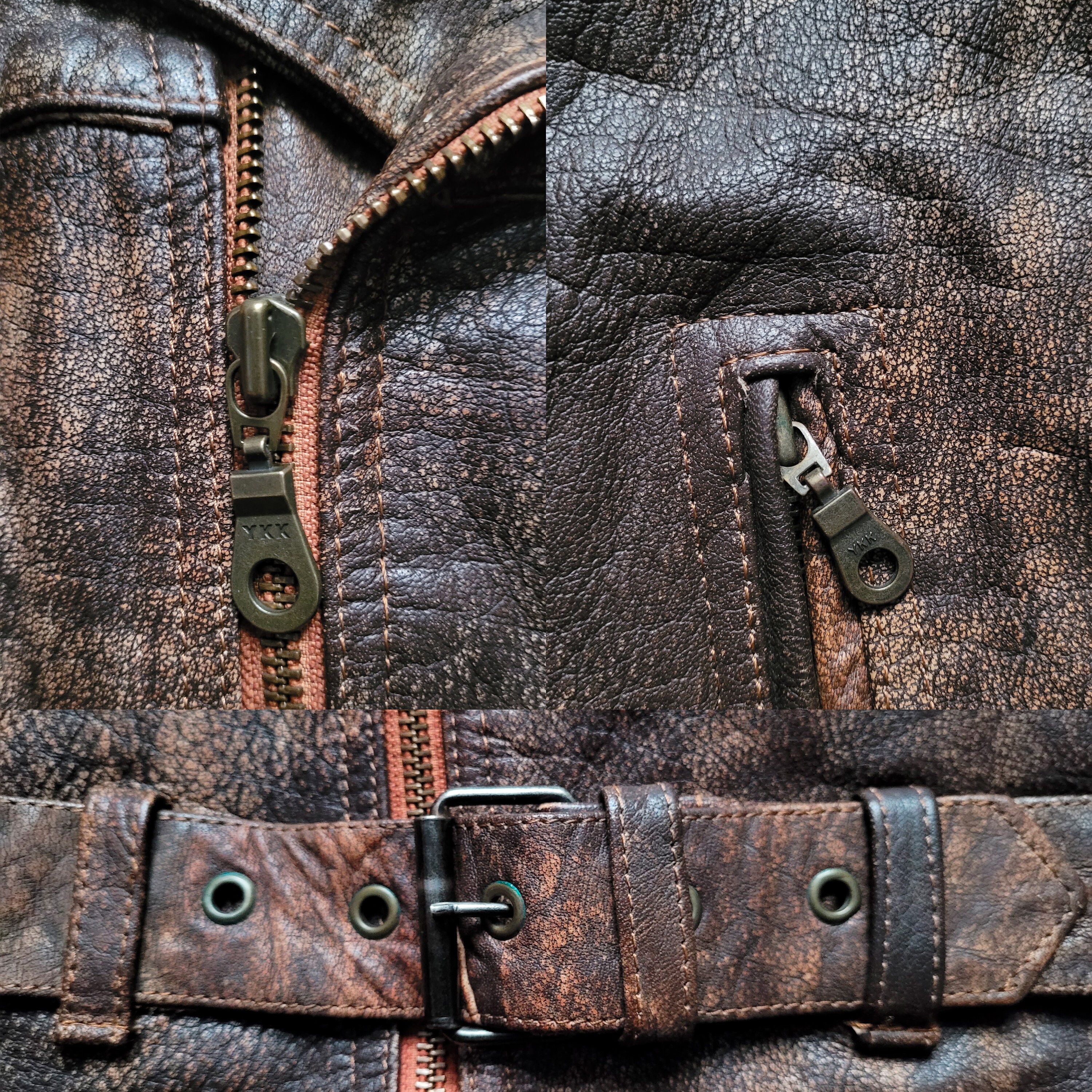 Original Rare Vintage 80s Echt Leder European Retro Style