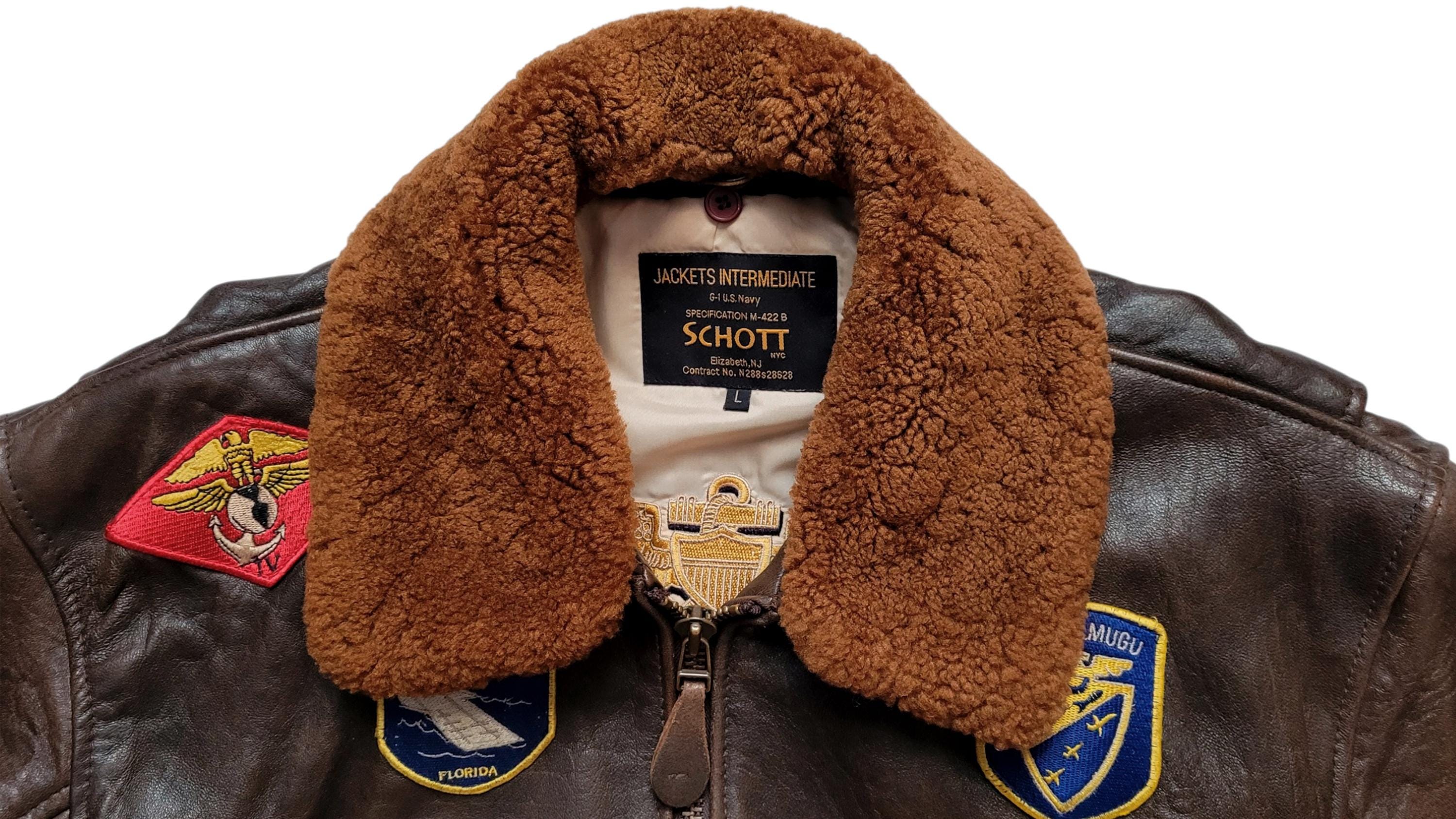 Original Rare Vintage 00s Schott NYC G-1 Wings of Gold Bomber