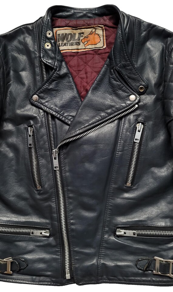 Original Rare Vintage 80s Wolf Leathers Monza Type Cafe Original Rare Vintage 80s Wolf Leathers Monza Type Cafe