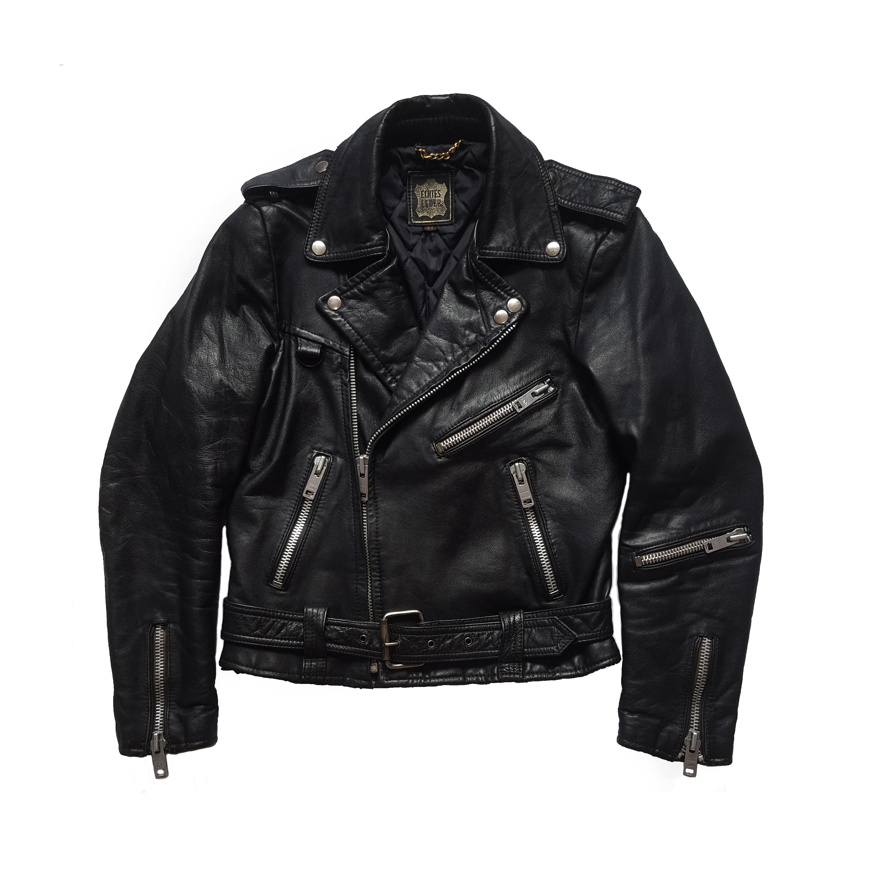 その他ブランド / ドイツ製/70s～80sJOSEF WORMLAND/ダブルライダースジャケット/--/レザー/BLK Rare Vintage 80s Josef Wormland Motorcycle Punk Leather Jacket