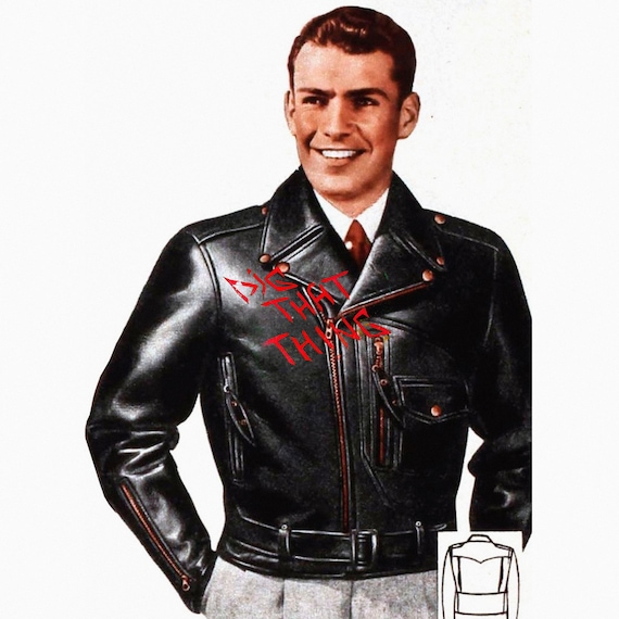 【40s】 HERCULES riders jacket 1940s Hercules D-Pocket Moto Leather Jacket Made from thick
