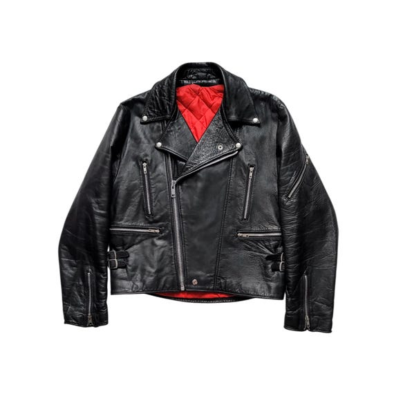 Original Rare Vintage 80s British Lightning Type Motorcycle Punk