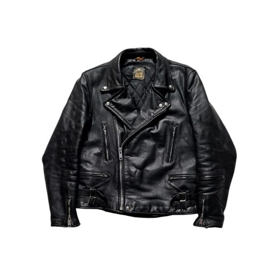 ジャケット・アウター used leather jacket Original Rare Vintage 80s Number One/jofama Type Motorcycle