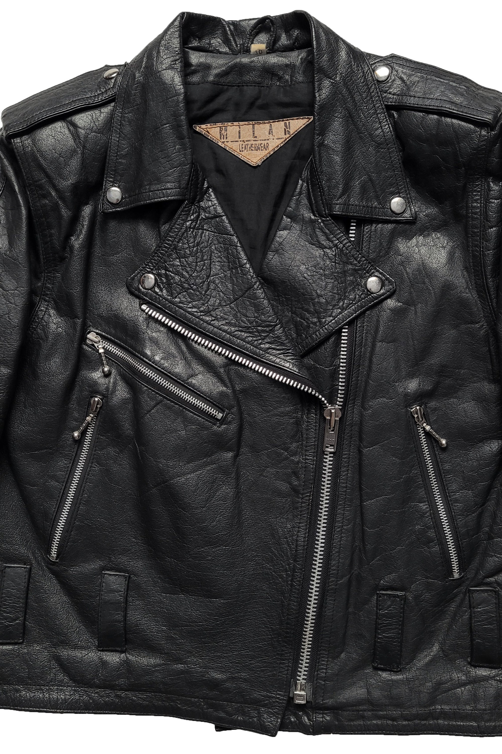 Original Rare Vintage 90s Milan Leatherwear Motorcycel Punk Original Rare Vintage 90s Milan Leatherwear Motorcycel Punk