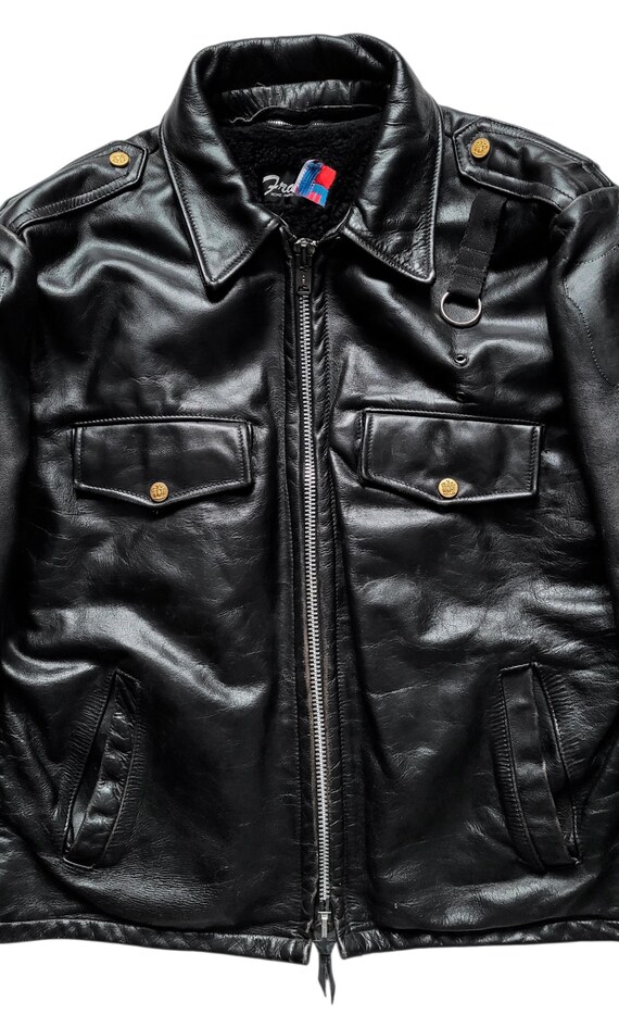 Very Rare Vintage 70s Franco NYC Police Horsehide Leather