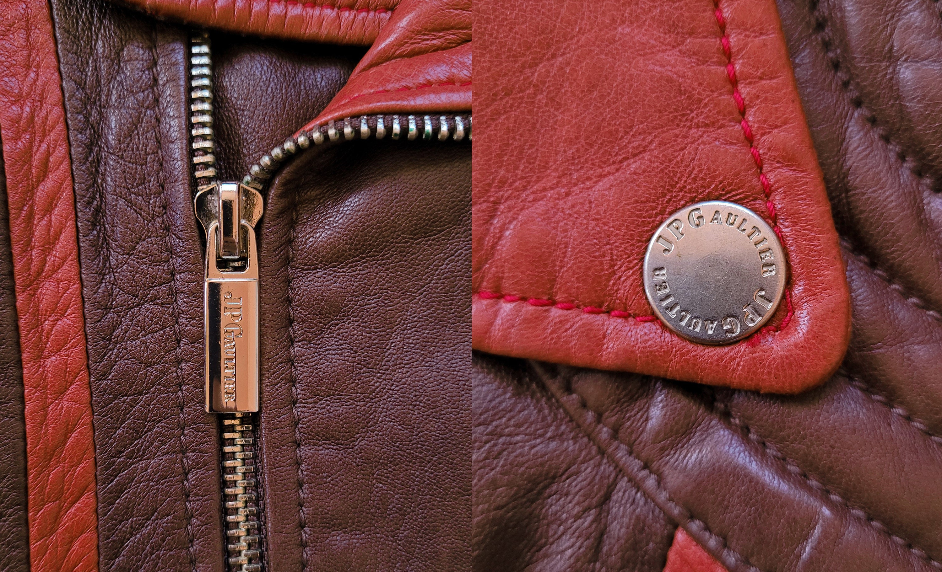 小物 jean paul gaultier studs leather Leather jacket Jean Paul Gaultier Black size 54 IT in Leather