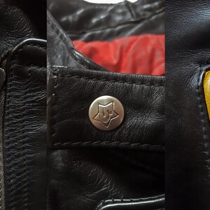 Very Rare Vintage 80s Segura Leather Cafe Racer / Rider Motorcycle Jacket Made In France 画像 4