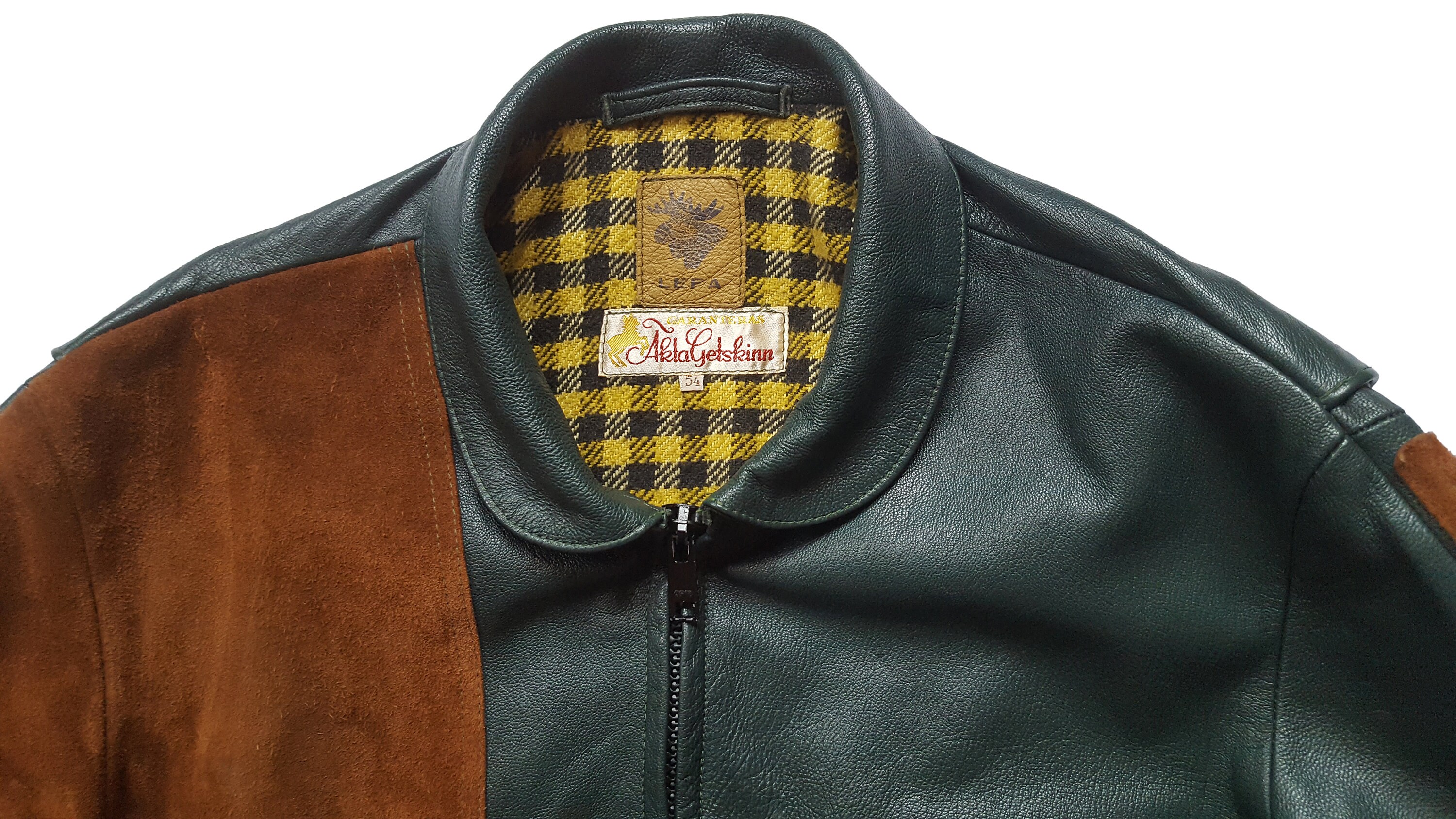 Ultra Rare Vintage 70s LEFA Akta Getskinn Leather Shooting