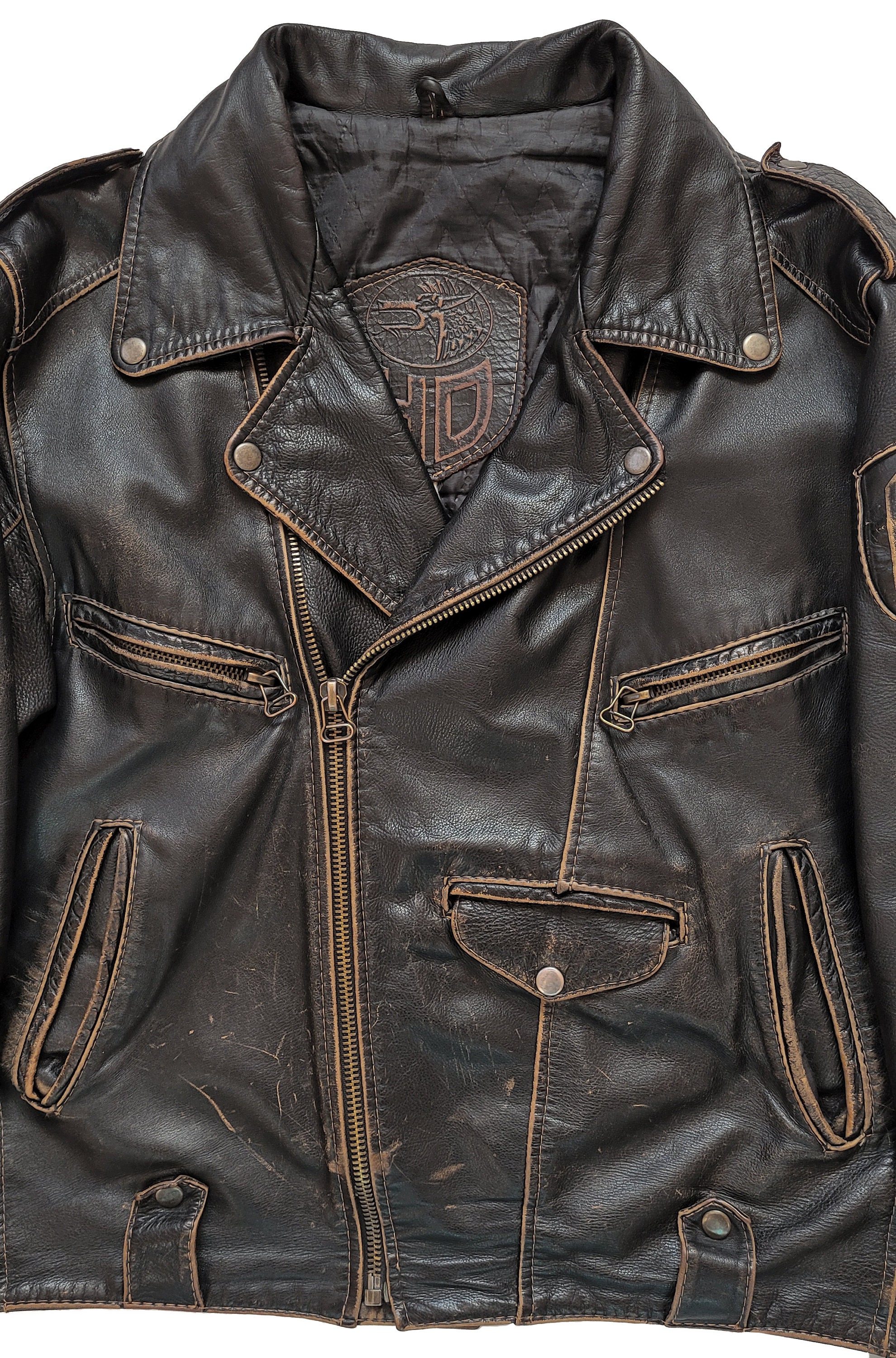 ジャケット・アウター 90s Vtg mulch Pocket real leather Best 90s Vtg mulch Pocket real leather Best