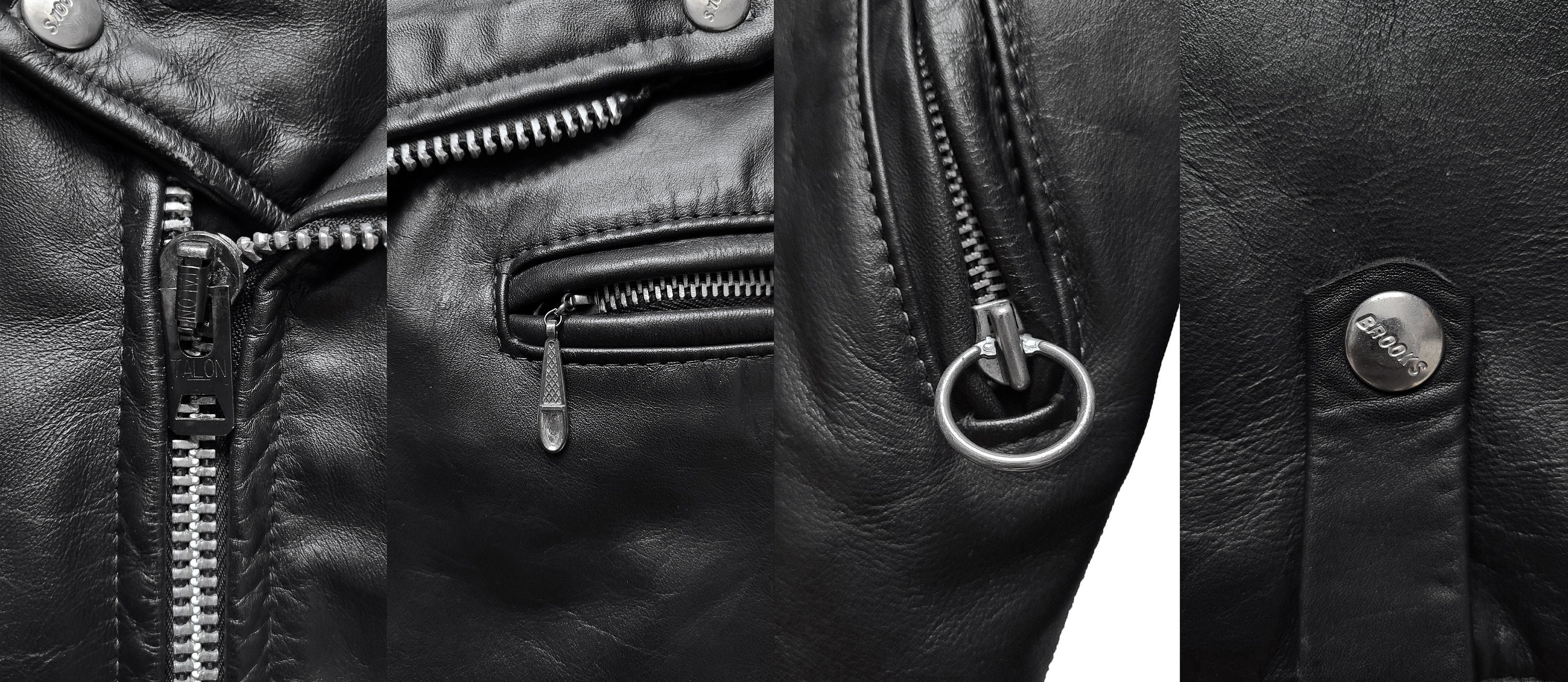 Brooks 711 leather jacket on sale