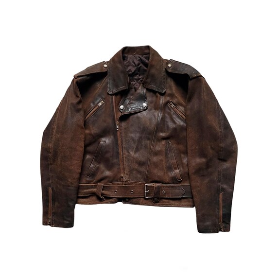Rare Vintage 90s German Retro Style Fligh/motorcycle Suede Leather
