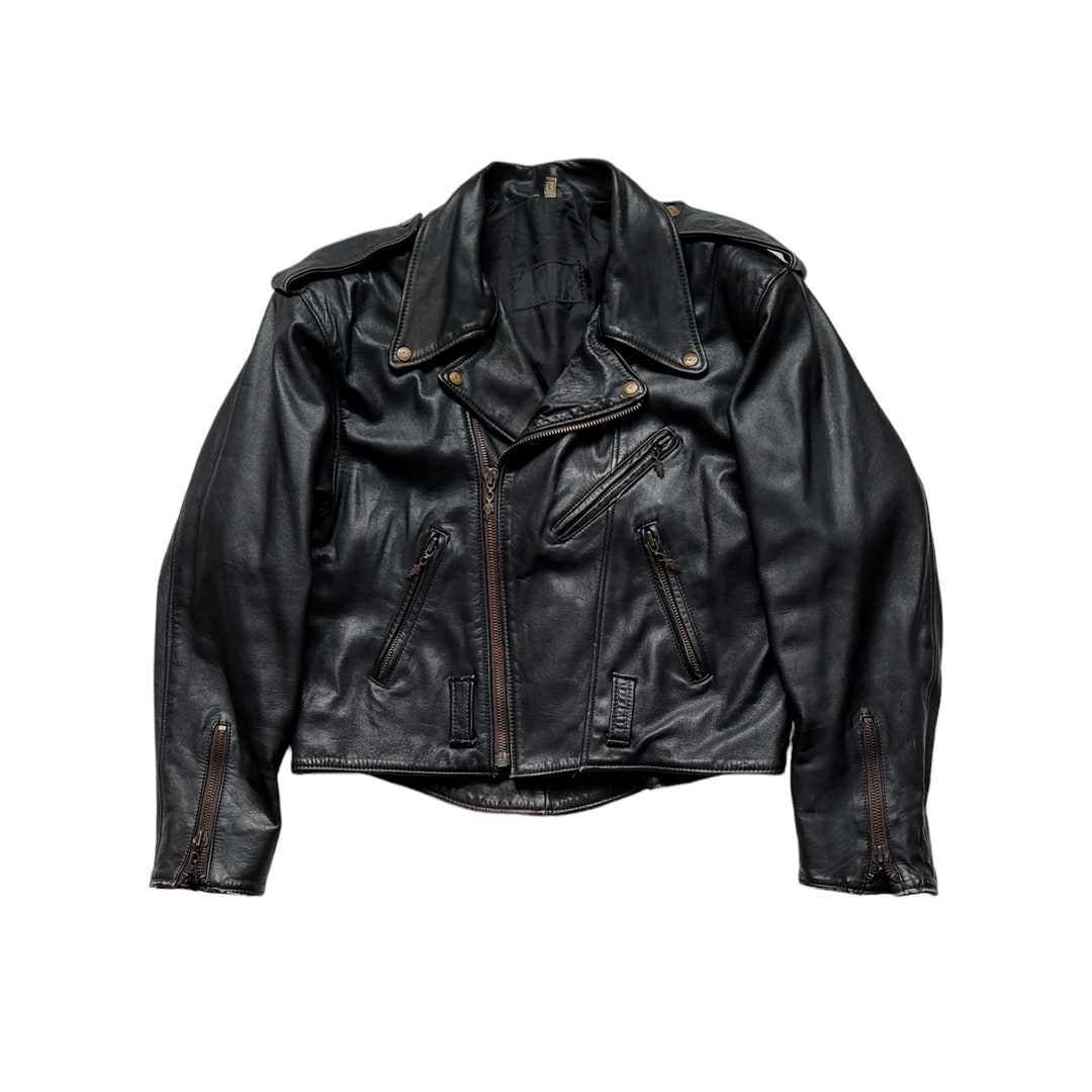 Original Rare Vintage 90s HMK Oversized Cropped Leather Motorcycle Jacket - Etsy Original Rare Vintage 90s HMK Oversized Cropped Leather Motorcycle Jacket - Etsy