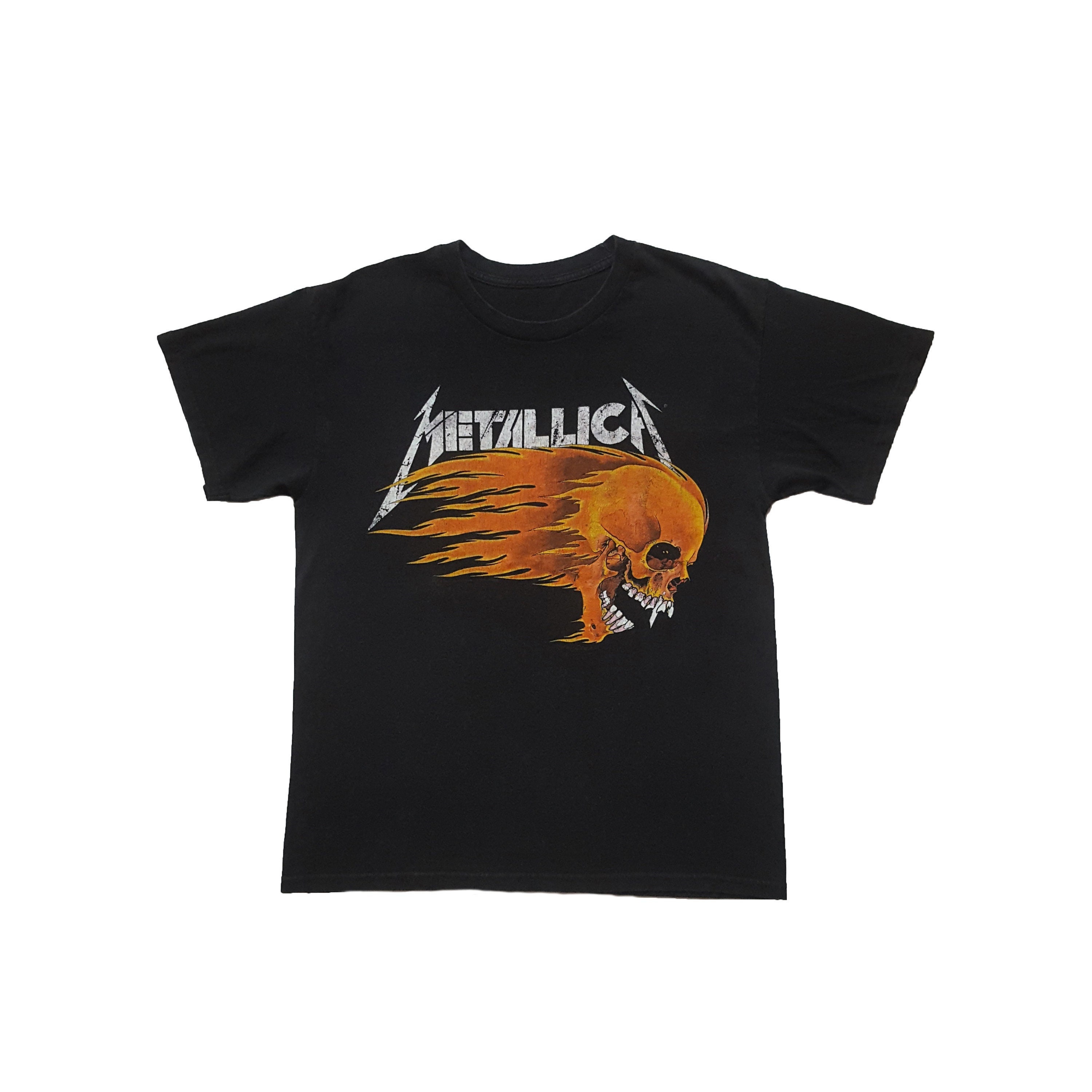 Original Rare Reissue 10s Metallica Flaming Skull Summer Sh