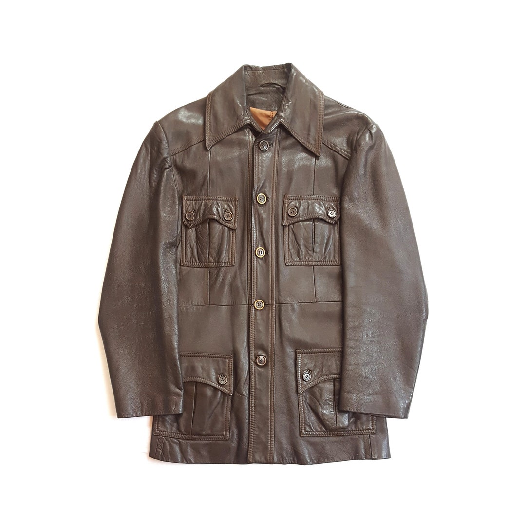 【シェビニオン】 80s genuine leather Mods coat 71QZiOc6hFL._AC_SX569_.jpg