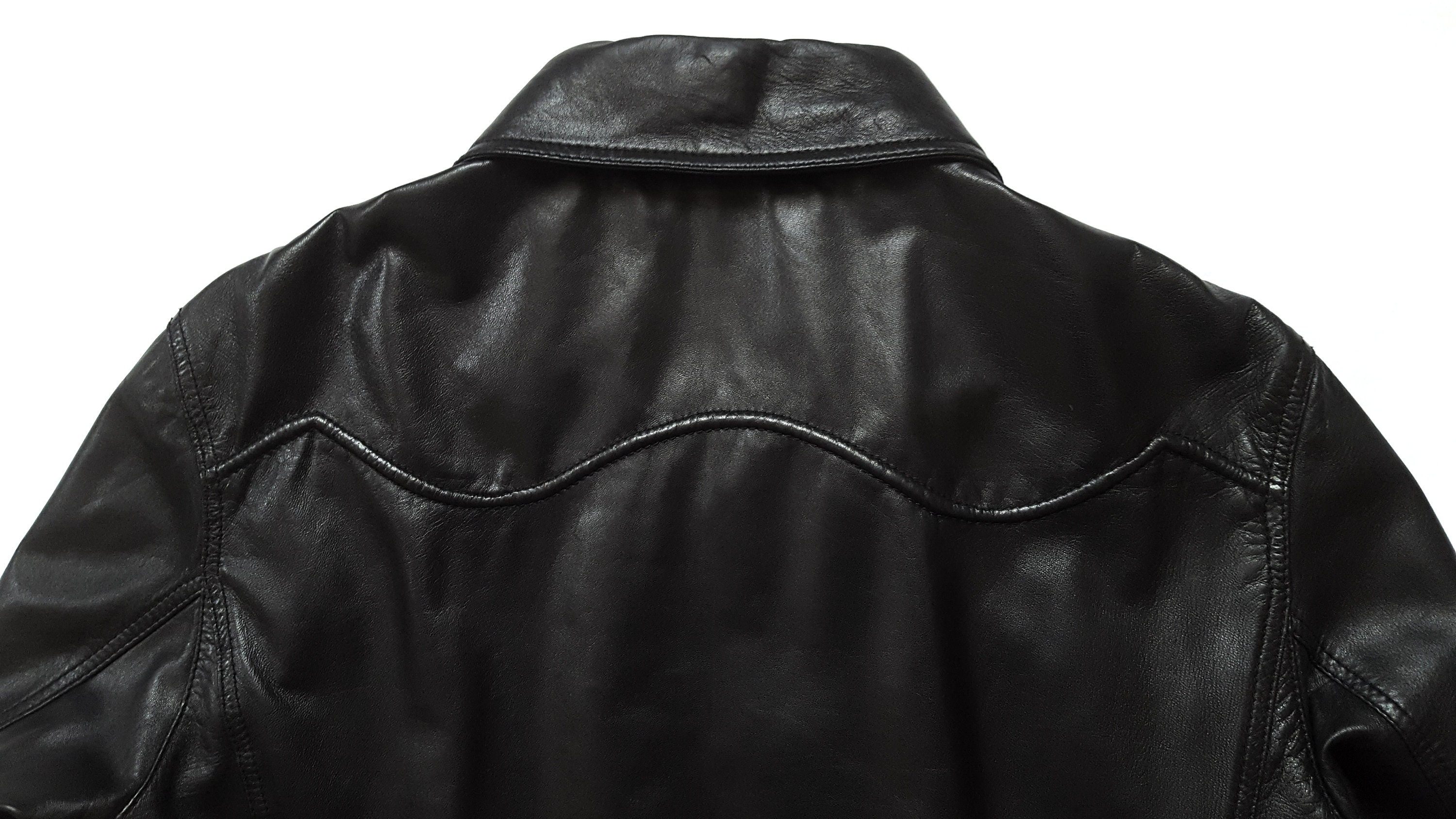 Original Rare Vintage 90s Versace Haute Couture Leather Jacket
