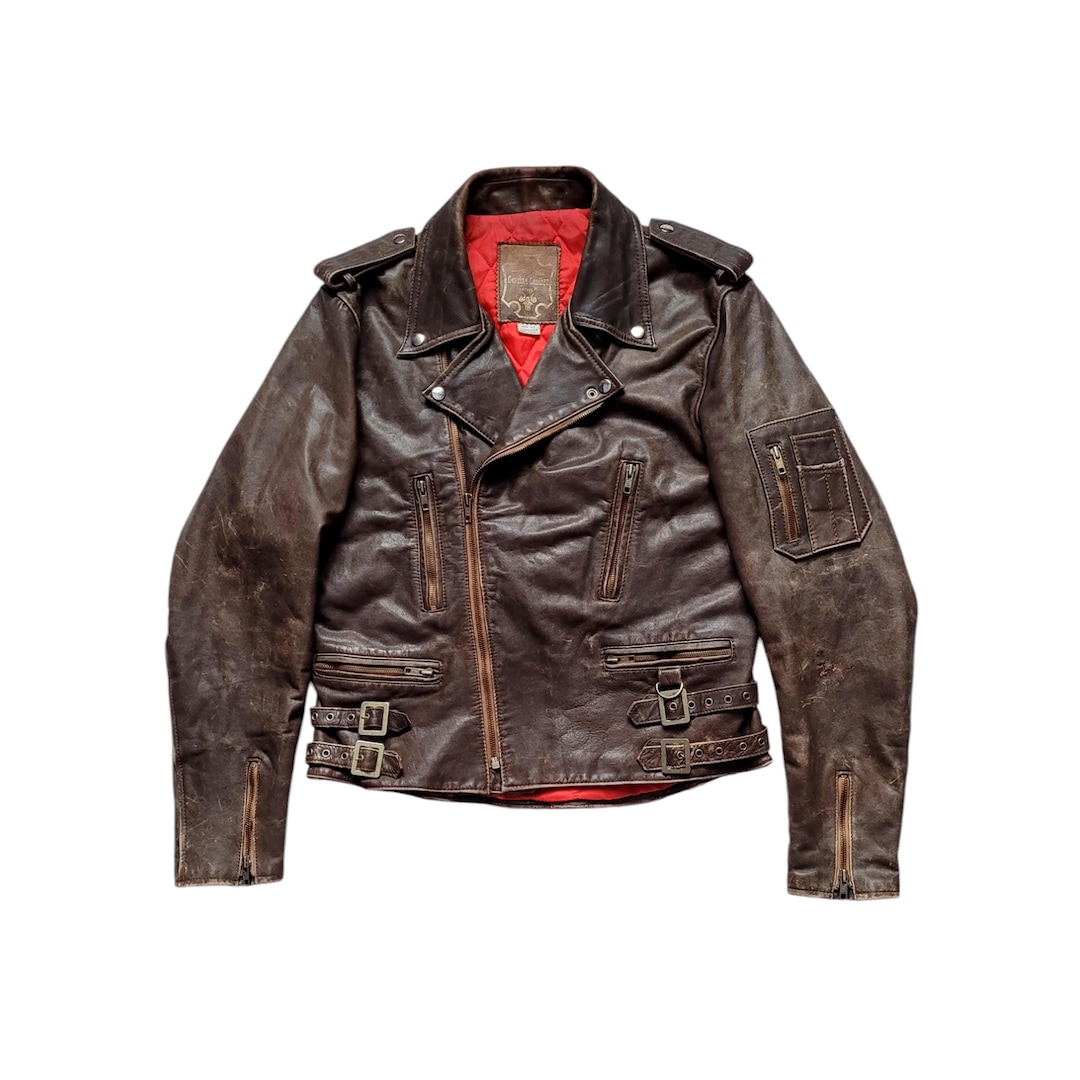 Mens Jacket Motorcycle Jacket Lederjacke Terminator Sold At