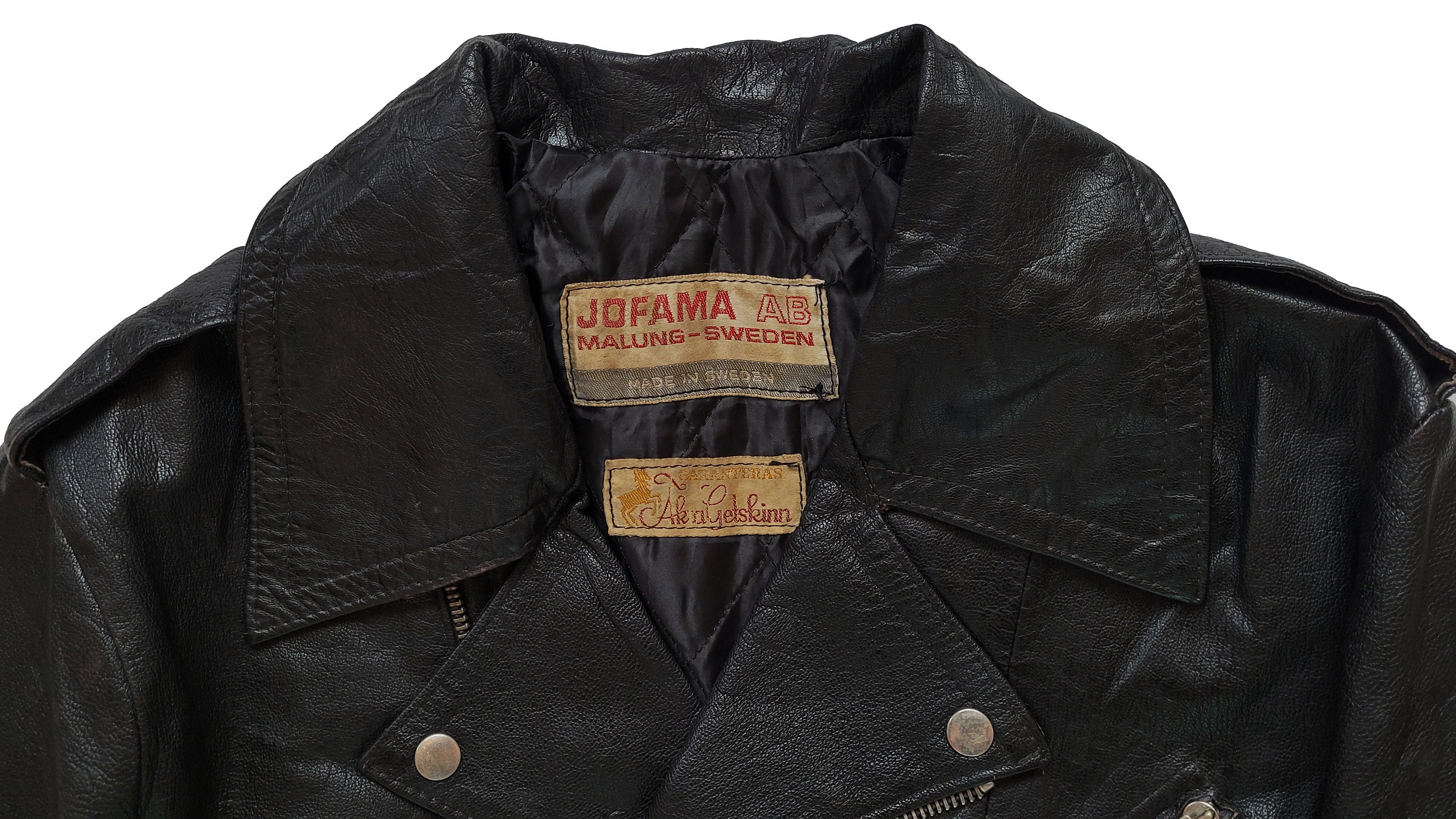 Original Rare Vintage 70s Jofama Perfecto Type Motorcycle Leather