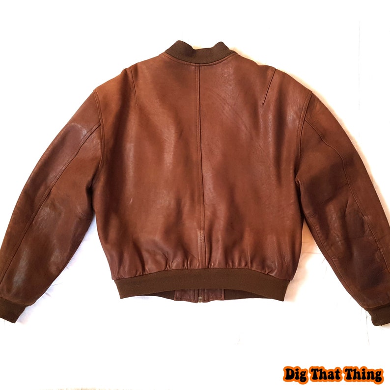 90s leather bomber jacket