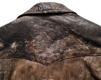 Original Rare Vintage 80s Echt Leder European Retro Style