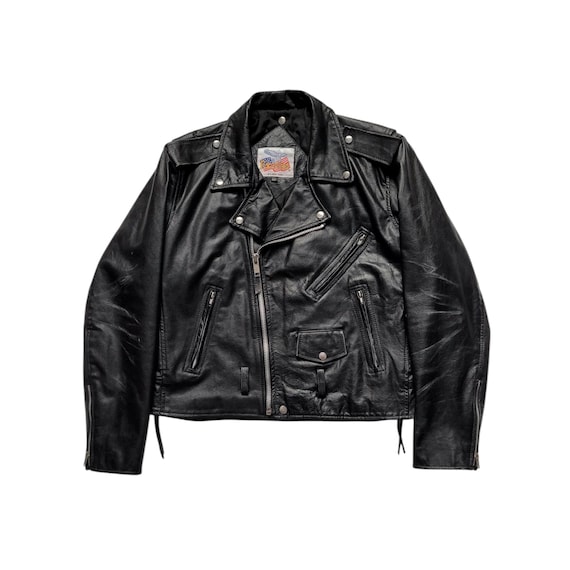 Original Vintage 90s Excelled Perfecto Leather Motorcycle Jacket