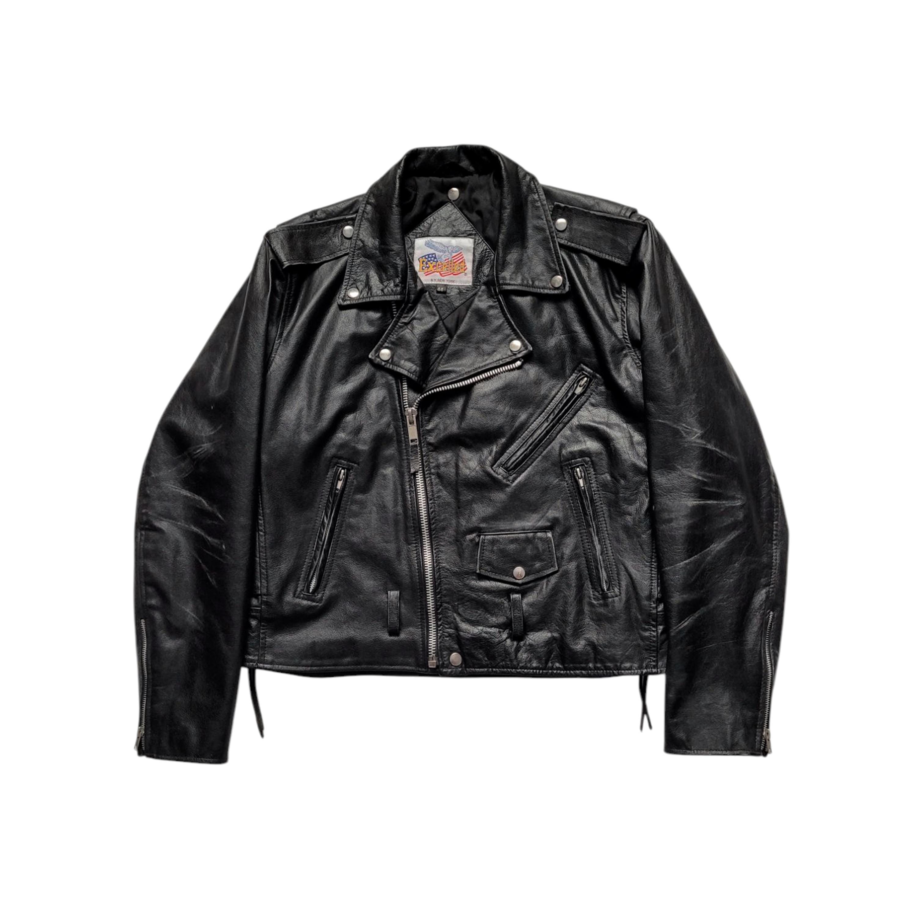Original Vintage 90s Excelled Perfecto Leather Motorcycle Jacket