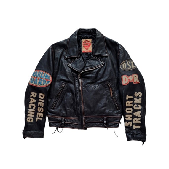 Original Rare Vintage 80s Diesel Leathers Flying Cougar Original Rare Vintage 80s Diesel Leathers Flying Cougar