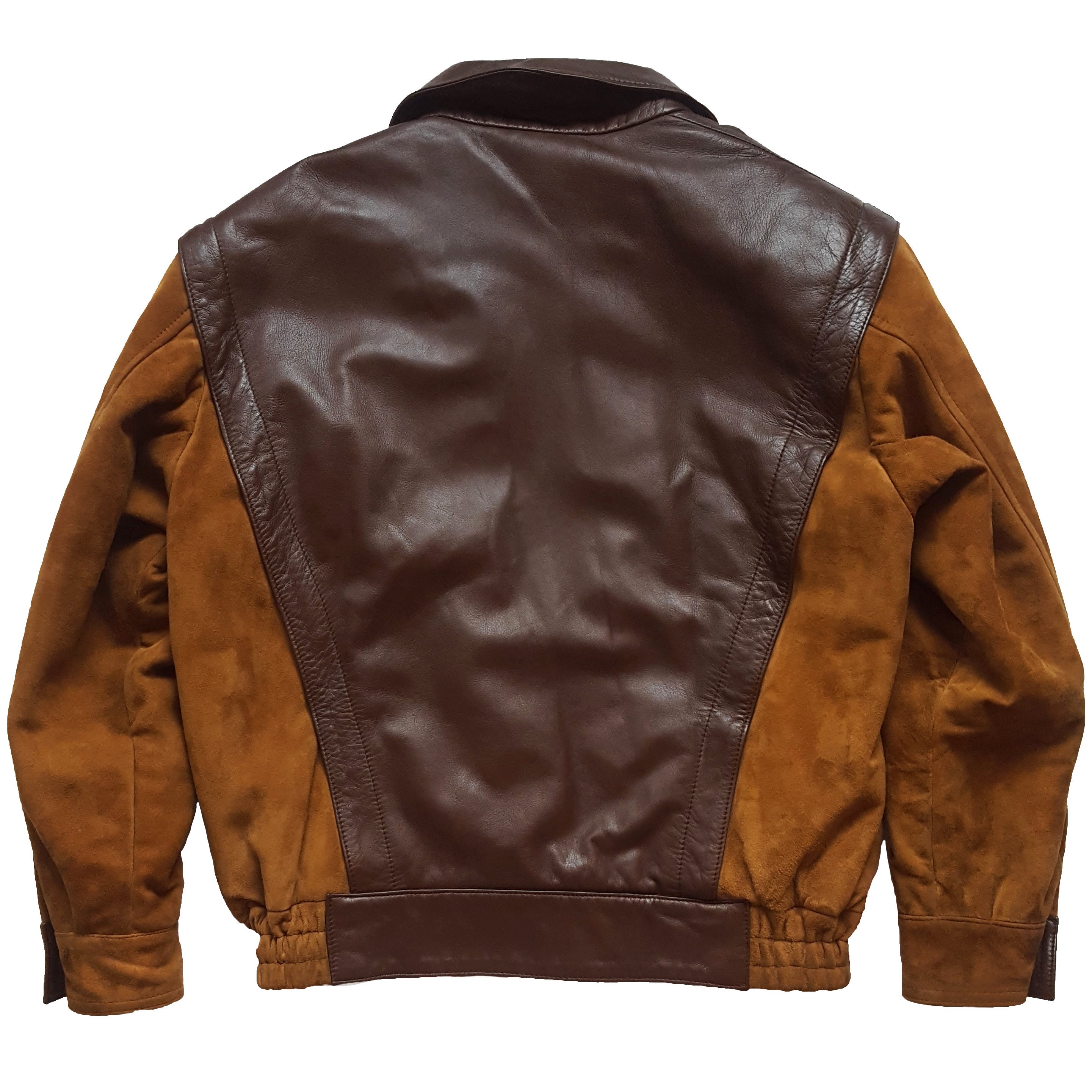 Original Rare Vintage 80s Lanvin Sport Suede & Leather Bomber