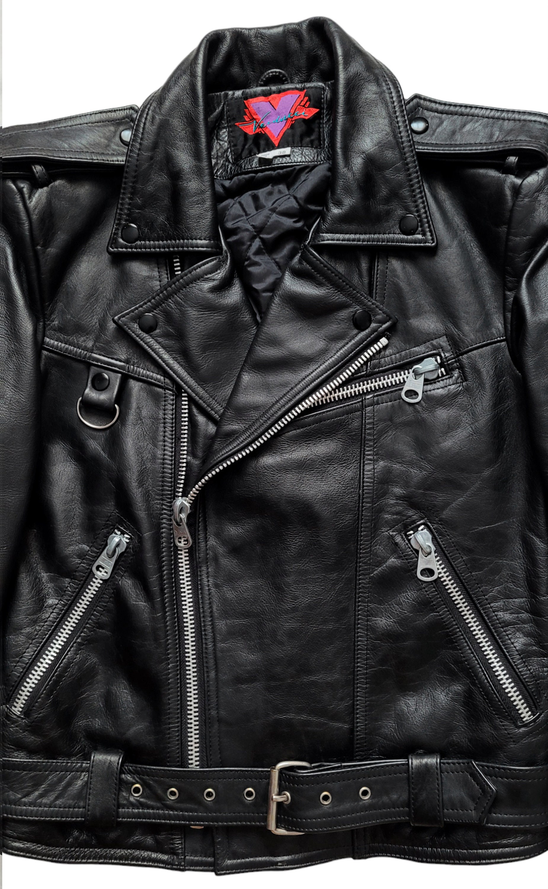 Original Rare Vintage 80s Verducci Jofama Type Motorcycle Punk