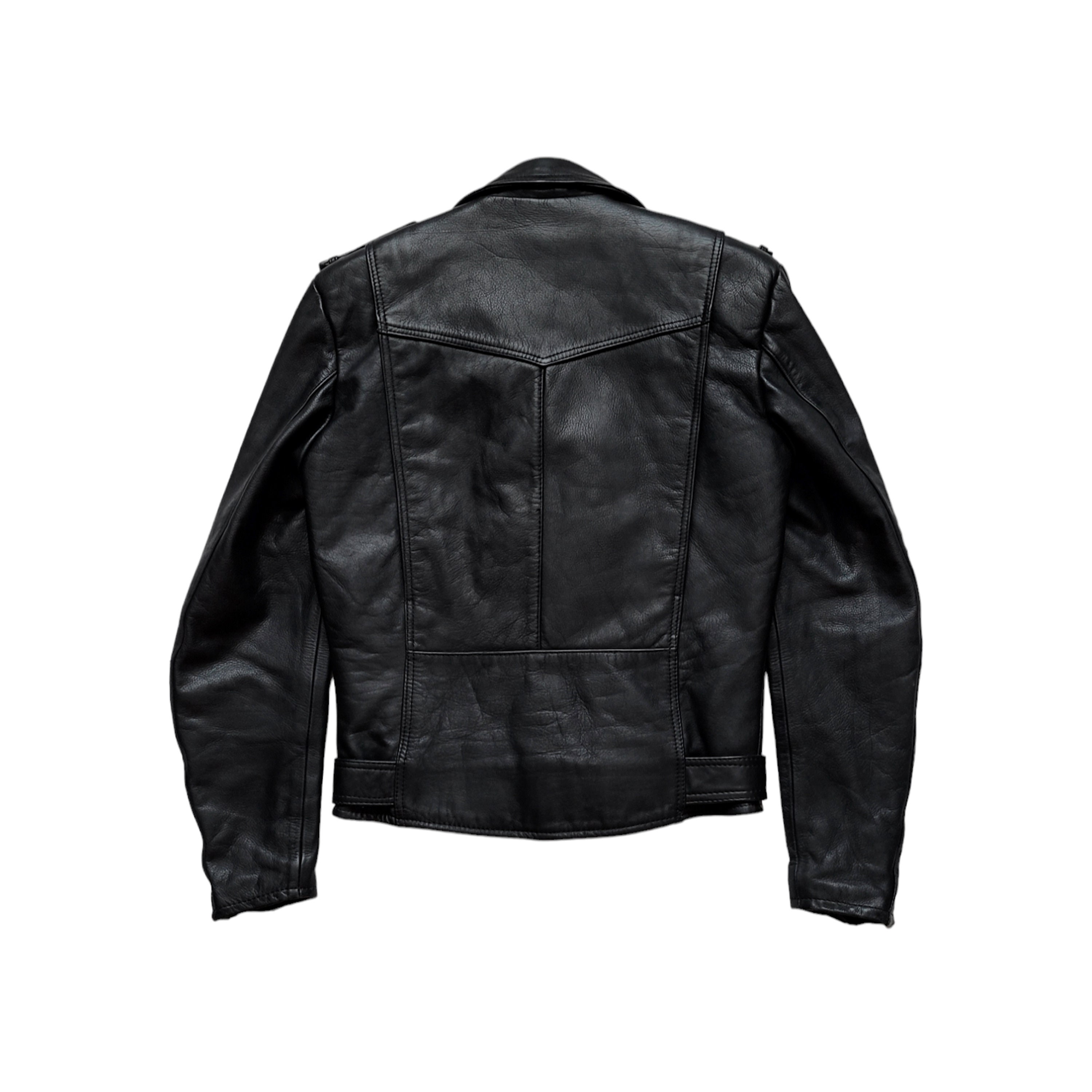 Vintage Diamond Leather Collection Studded Jacket Zip Up