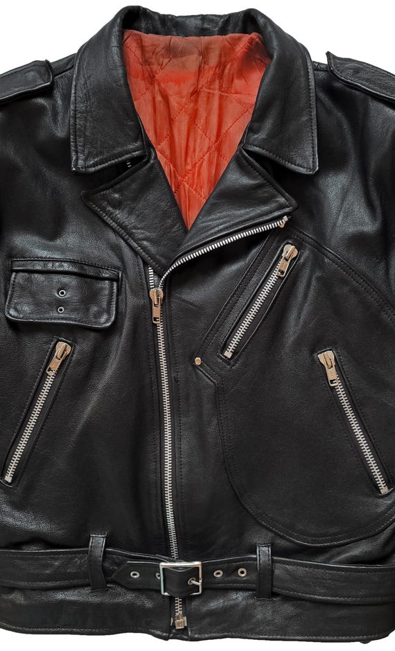 Original Rare Vintage 90s Retro Style Punk Cop D Pocket Motorcycle