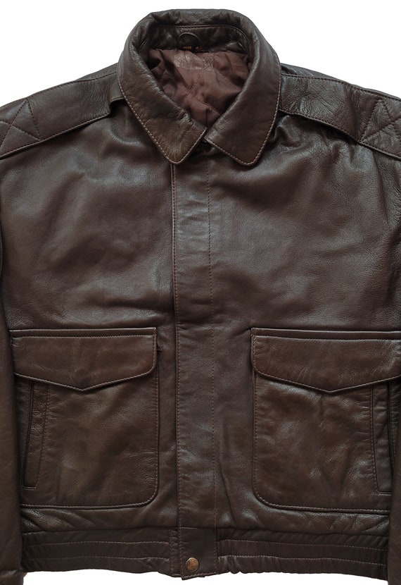 ジャケット・アウター 80s A-2 real leather bomber jacket old t Men's Distressed Type A2 Flight Leather Jacket – Crush on Retro