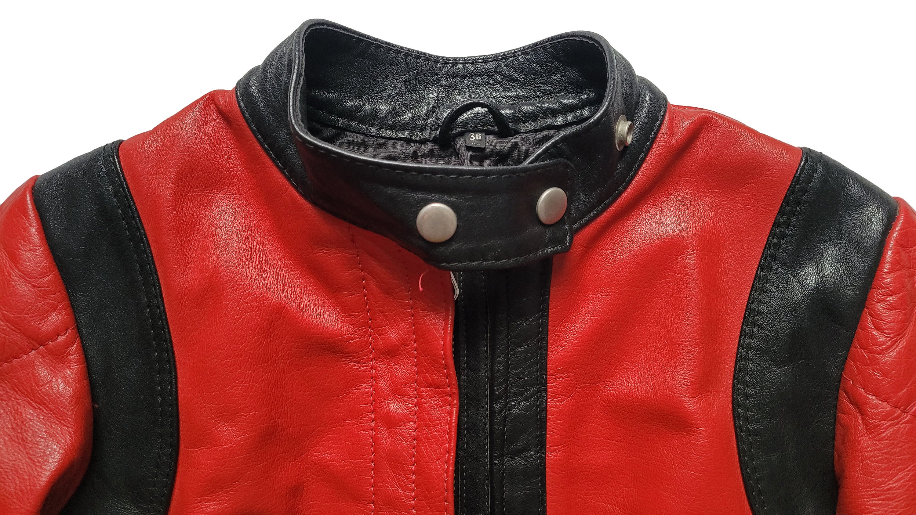 Original Rare Vintage 70s German Sports Cropped Cafe Racer Leather