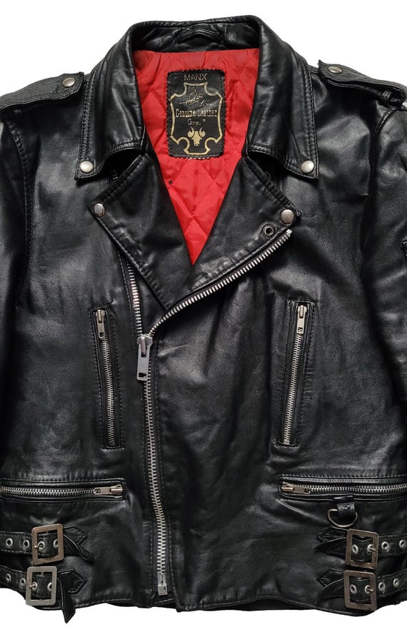 ジャケット・アウター VINTAGE 80s CAMPRI MANX Original Very Rare Vintage 80s Campri Manx Motorcycle Punk
