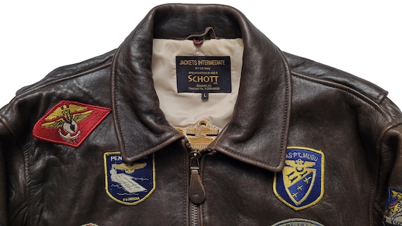 Original Rare Vintage 00s Schott NYC G-1 Wings of Gold Bomber