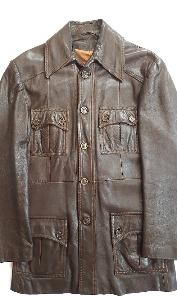 Rare Vintage 60s Alexida Leather Mod Coat/jacket - Etsy Israel