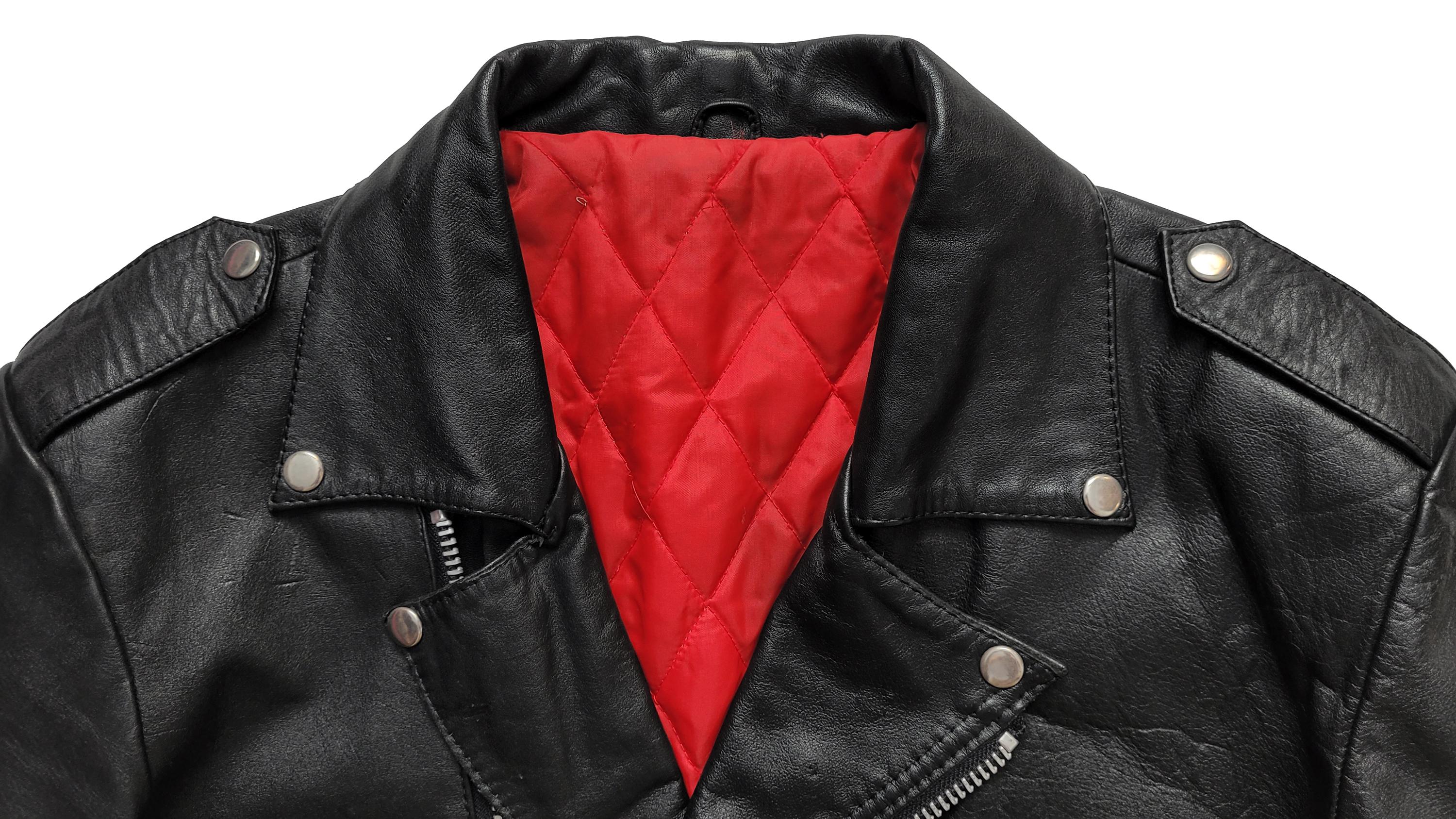 Original Rare Vintage 80s British Type Motorcycle Punk Leather
