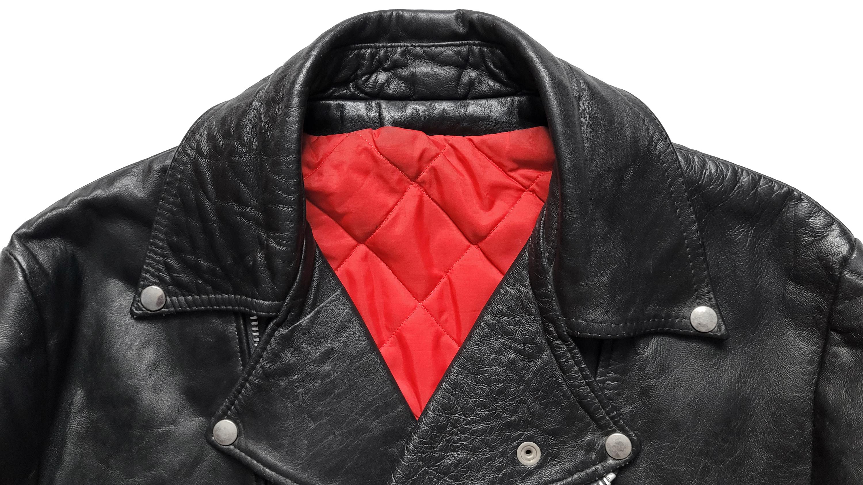 希少vintage 80s〜 England製leather jacket Original Rare Vintage 80s British Lightning Type Motorcycle Punk