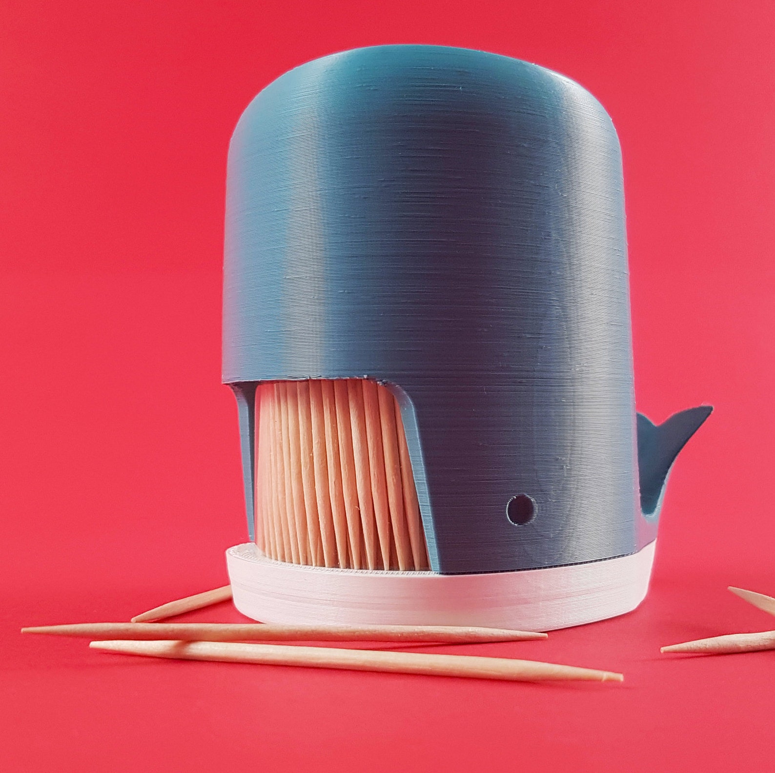 Toothpick Holder Whale 3D Printed Etsy