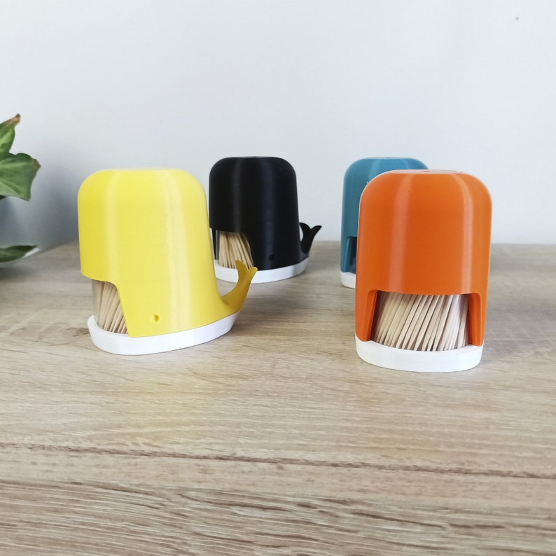 Toothpick Holder Whale With Lid Toothpick Dispenser Etsy