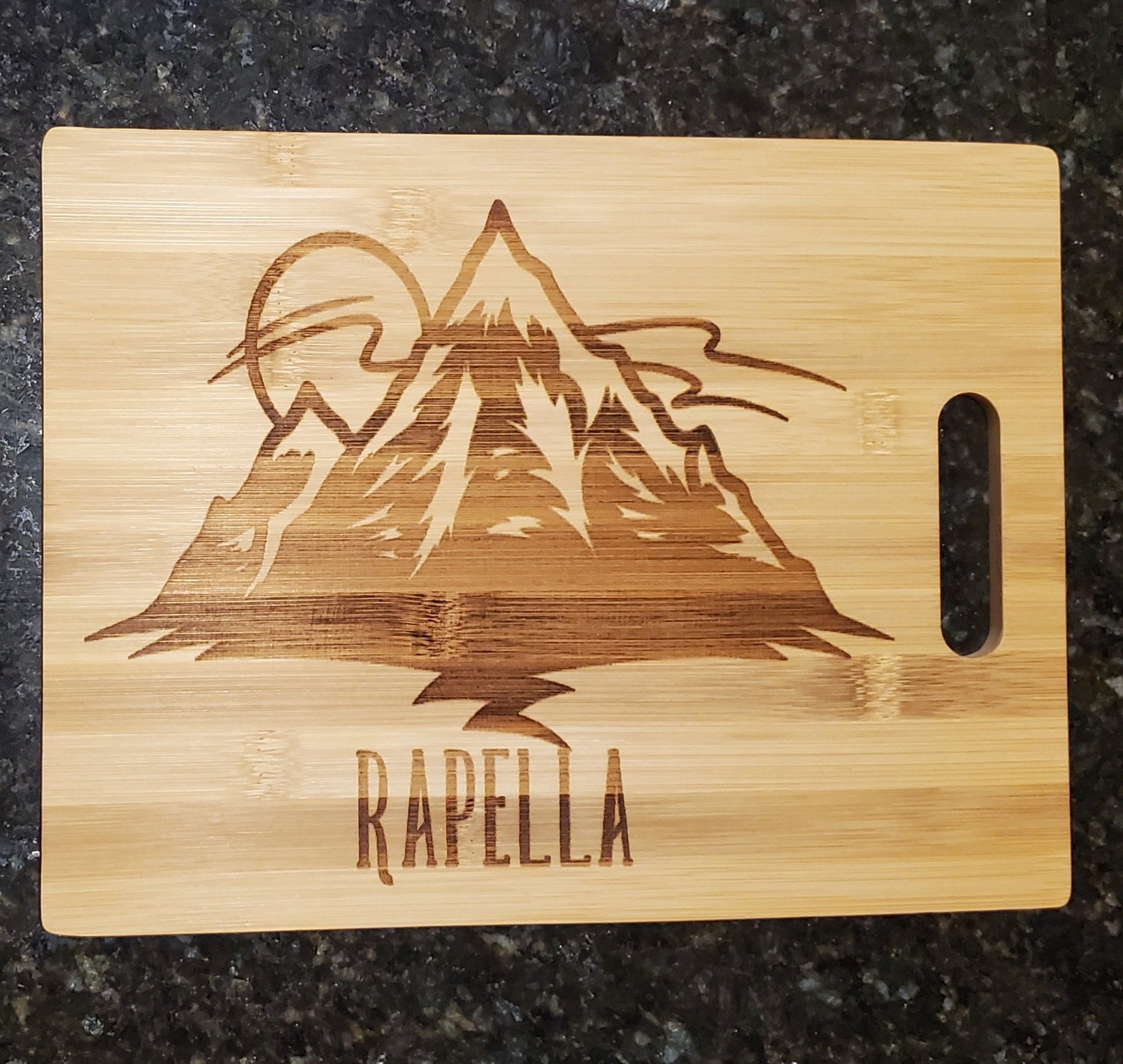 Mountain Peak Personalized Cutting Board Personalized Gifts