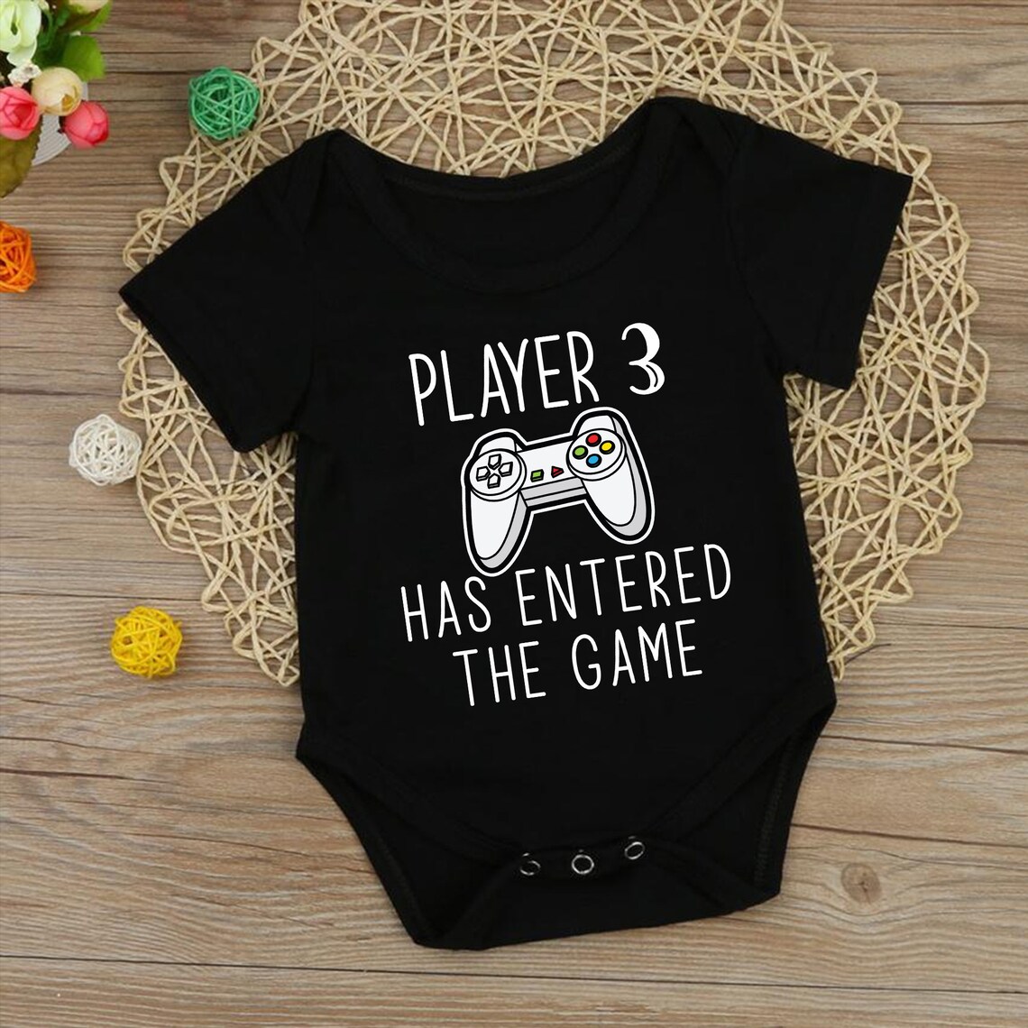 Player 3 Has Entered The Game Onesie® Funny Baby Clothes Etsy