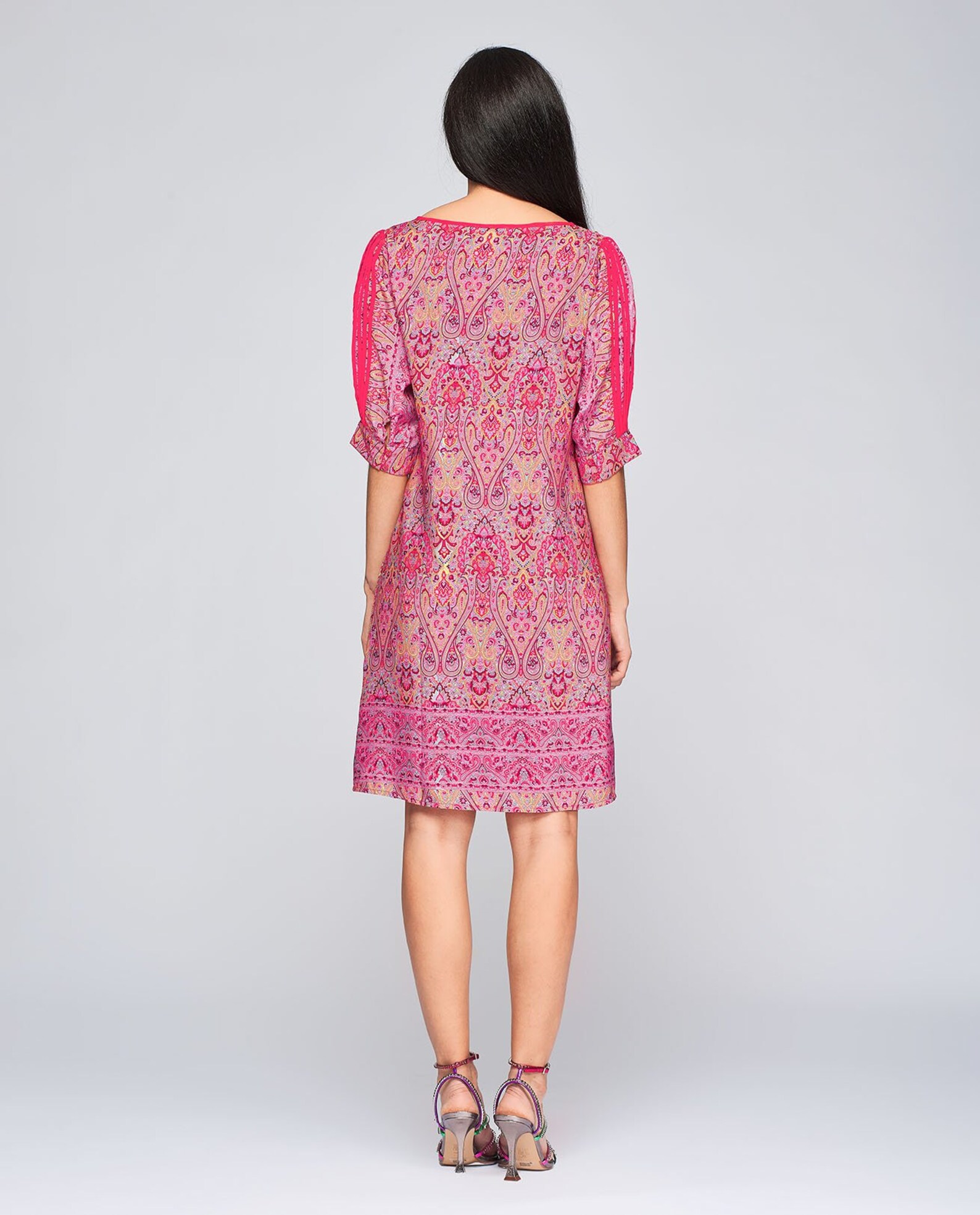 short printed frock
