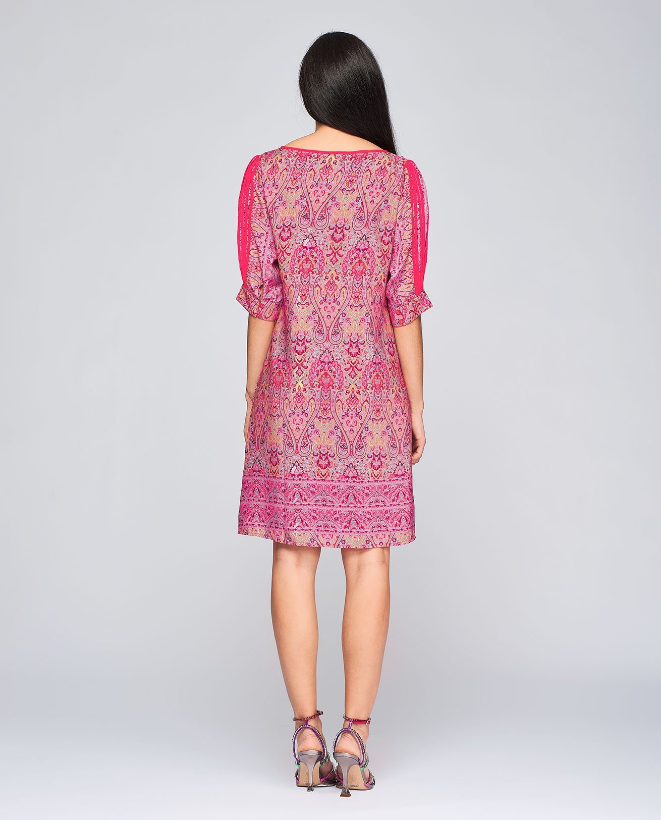 short printed frock