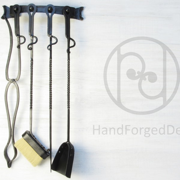 fireplace tools set with hooks, Fireplace tools, fireplace tools set, Fireplace forged tools