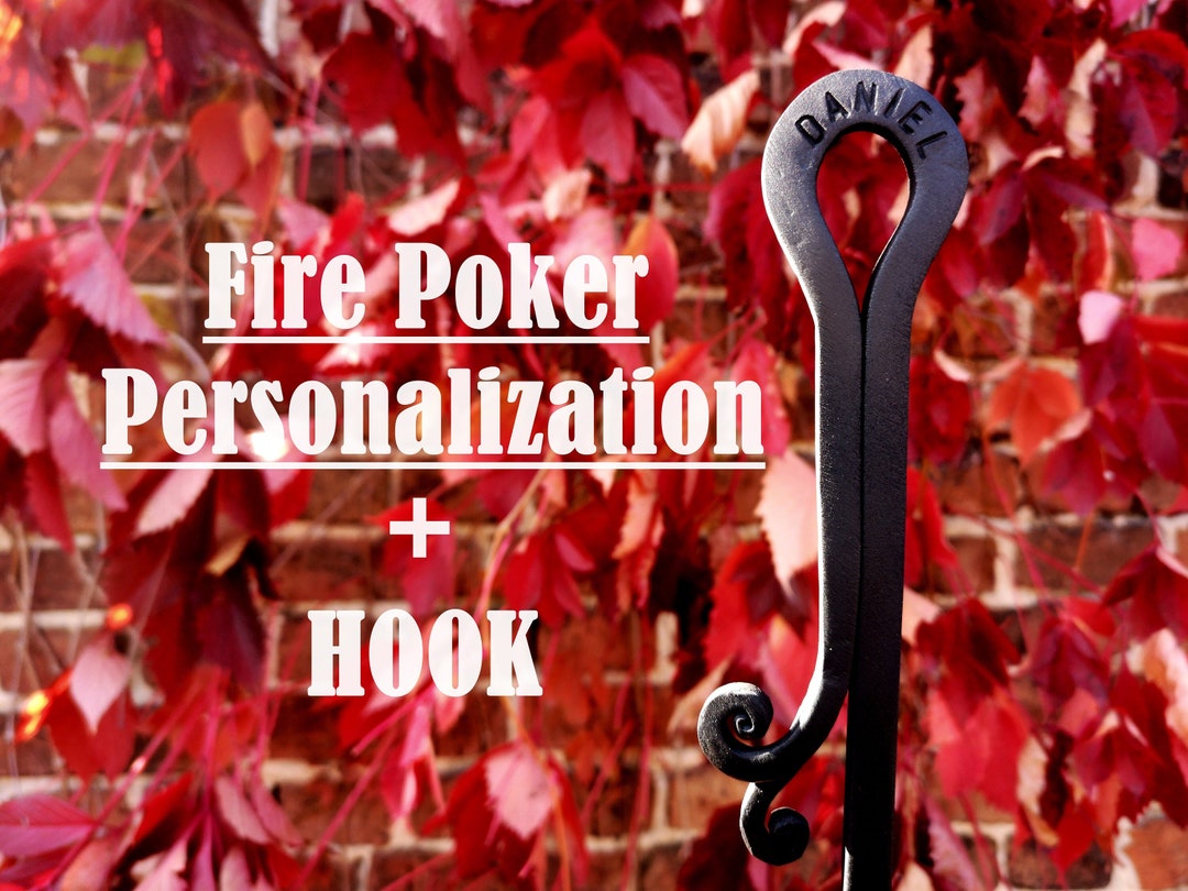Fire Poker, Fire Poker Hook, Personalized Gift, Blacksmith Made Etsy