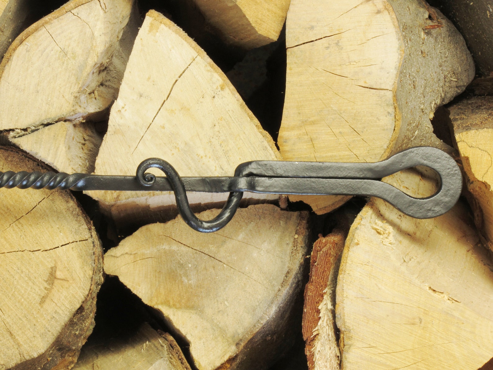 Hand Fire Poker and Hook Etsy