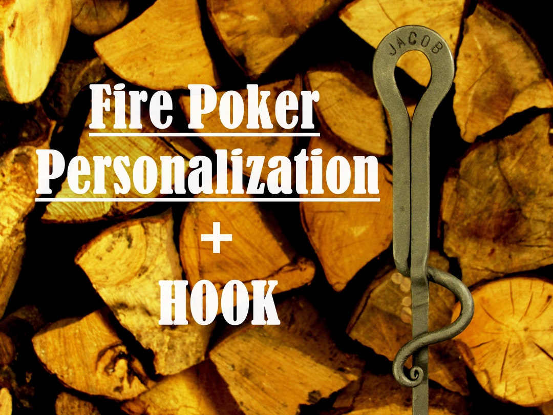 Personalization Fire Poker Hook Gift for Him Fireplace Etsy