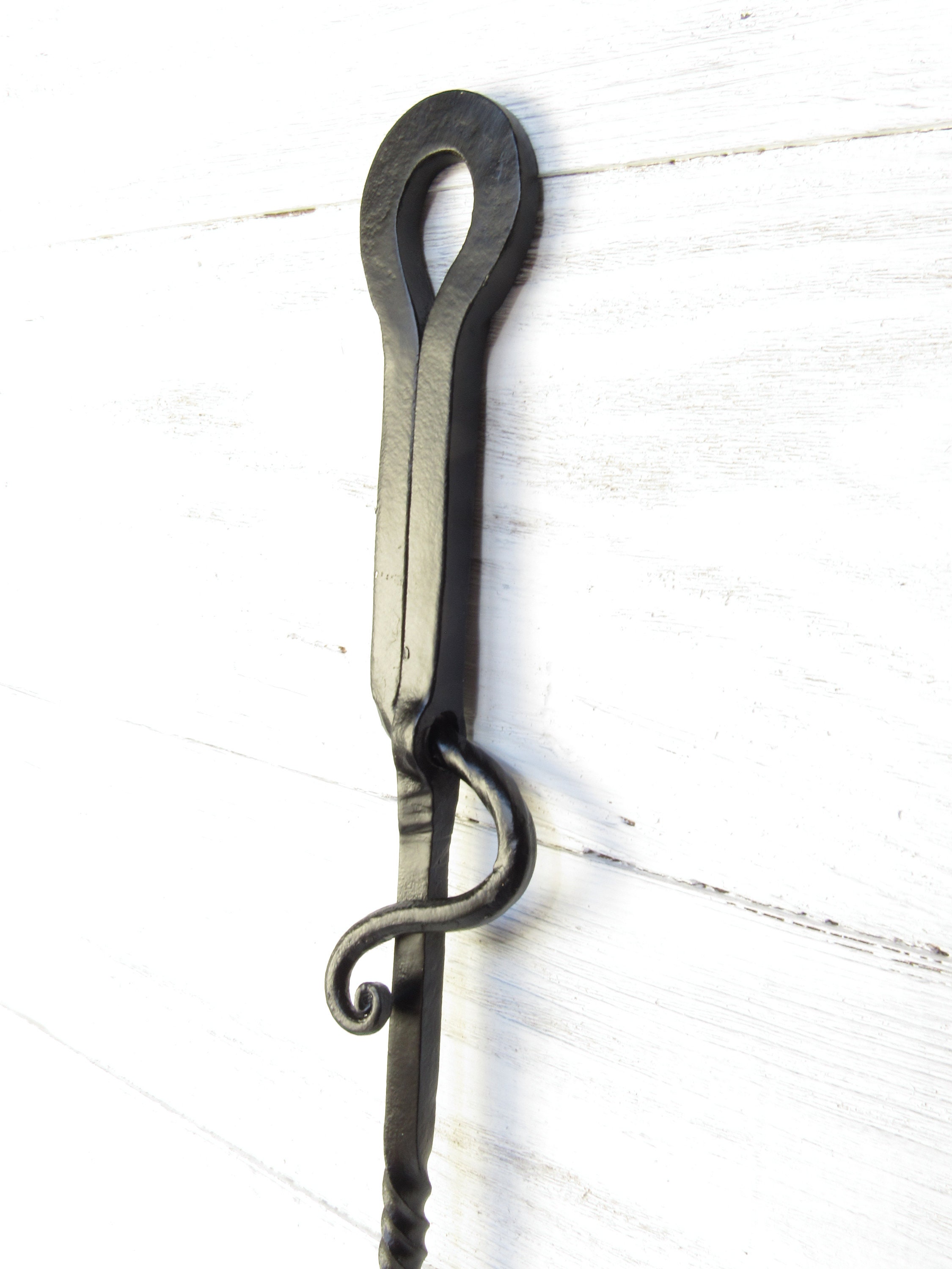 Hand Fire Poker and Hook Etsy